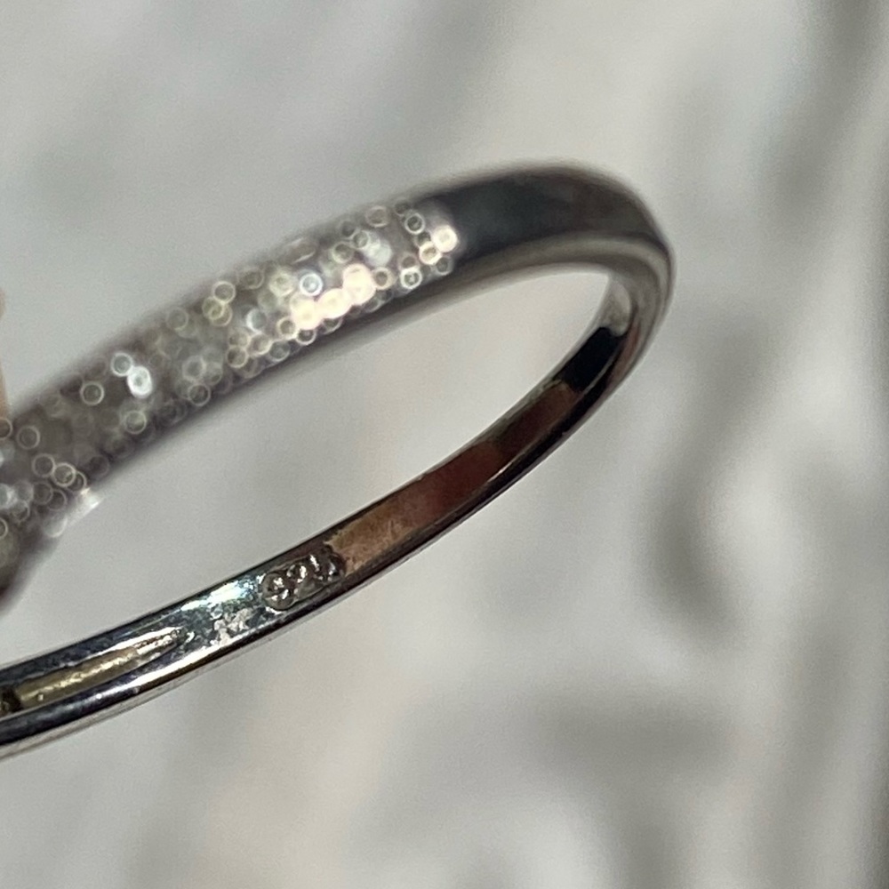 Three Stone Sterling Silver Ring - image 3